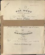 [1840/1849] Six duos : faciles et agréables : pour deux flûtes : pour son fils Maurice (agé de 6 ans) oeuv. 85 : 10.me liv. des duos / Liv. II.